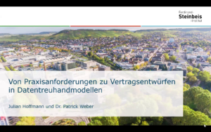 Von Praxisanforderungen zu Vertragsentwürfen in Datentreuhandmodellen