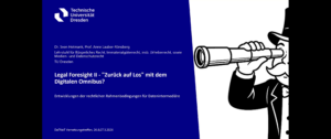Legal Foresight II: „Zurück auf Los“ mit dem digitalen Omnibus? Entwicklungen der rechtlichen Rahmenbedingungen für Datenintermediäre