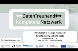 Introduction to the legal framework for data sharing and data trusts